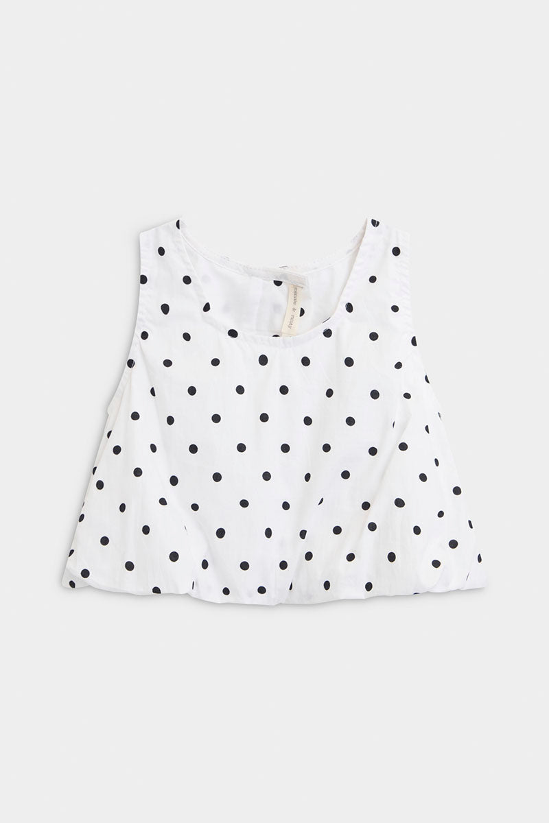 Open Back Top - Polka Dot