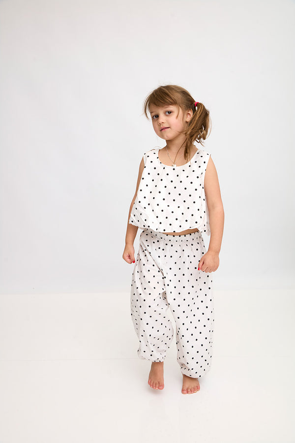 Open Back Top - Polka Dot