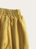 Happy pants in lemon waist