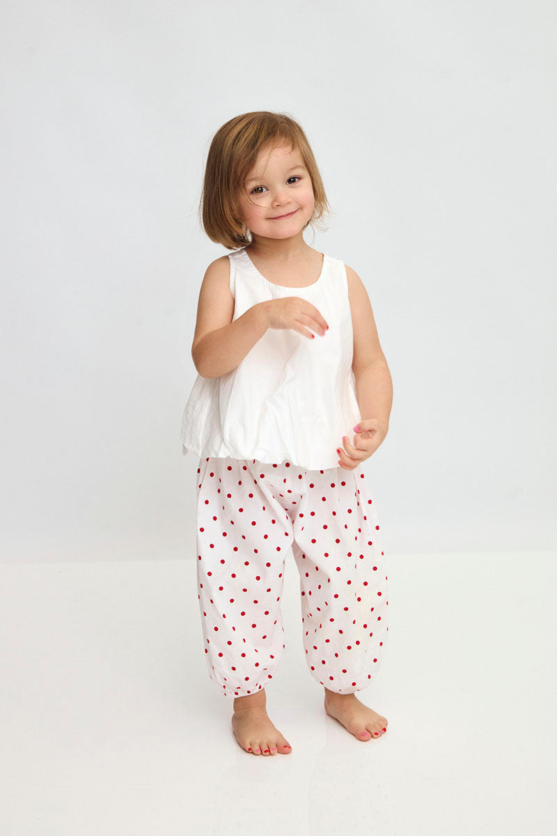 Happy Pants - Red & White Polka Dot