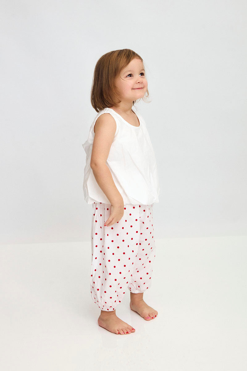 Happy Pants - Red & White Polka Dot
