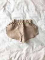 Shot of our Bubble Sleeve Linen Set shorts